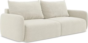 Divano color crema allungabile/con contenitore 238 cm Kalena – Makamii