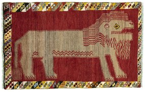 Gabbeh Tappeto persiano 130 x 80 Rosso (Iran) Annodato A Mano