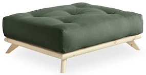 Poggiapiedi Naturale Chiaro/Verde Oliva Senza - Karup Design