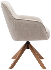 Set di sedie da pranzo color crema in imbottito 2 pz Avola – Unique Furniture