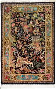 Ghom Tappeto 150x100 (Iran) Annodato A Mano