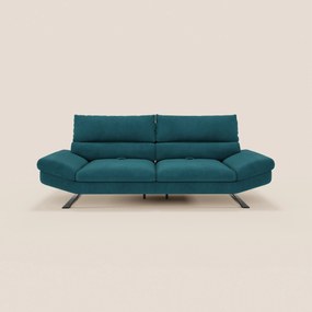 Eclipse Divano dal design moderno 2 e 3 posti con schienali traslanti - piedini alti in elegante microfibra smacchiabile T11