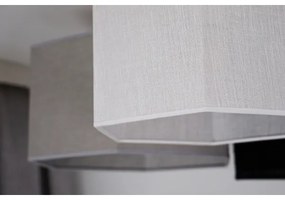 Duolla - Lampadario a plafone ROLLER TRIO HEX 3xE27/15W/230V nero/grigio/bianco