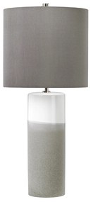 Lampada Da Scrivania Contemporanea Fulwell Porcellana Bianco Grigio 1 Luce E27