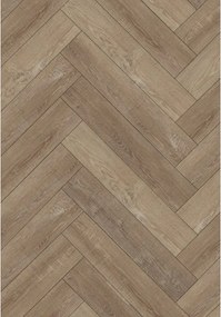 Mexen Windsor pannelli in vinile a spina di pesce 570 x 95 mm LVT Dryback 2,5 mm, sottostrato in PVC, 4 V-Fuga, Quercia