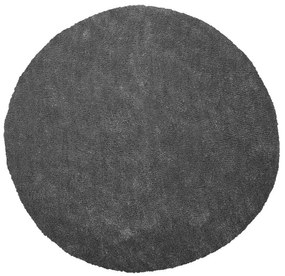 Tappeto shaggy grigio scuro tondo ⌀ 140 cm DEMRE Beliani