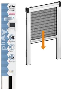 Zanzariera plissettata MEDAL Plixy per finestra L 125 x H 160 cm bianco