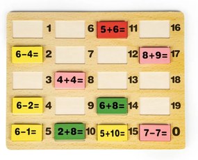 Tavolo matematico in legno