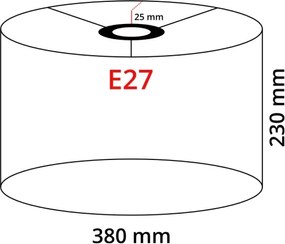 Brilagi - Lampada da terra CERIA 2 in 1 1xE27/100W/230V + 1xE14/25W cromo opaco/marrone