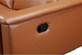 Divano marrone in similpelle 222 cm Lund - Støraa