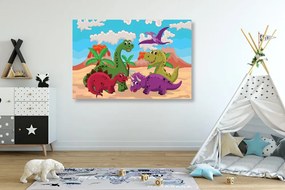 Quadro su tela – Mondo dei dinosauri