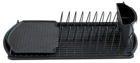 WENKO 54767100 - Scolapiatti BASIC 47,5x26,5 cm nero