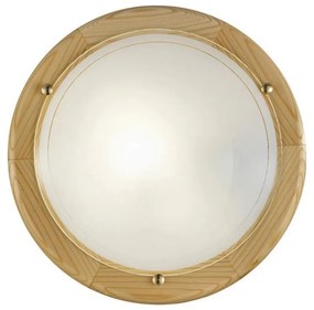 Eglo 3894 - Plafoniera UFO, 2×E27 (max 60W), 230V, Ø 38 cm, pino