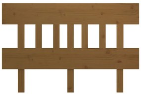 Testiera per letto miele 143,5x3x81cm in legno massello di pino