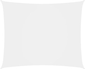 Parasole a Vela Oxford Rettangolare 4x5 m Bianco