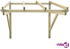 vidaXL Tettoia per Porta d'Ingresso 150x150x160 cm in Legno di Pino