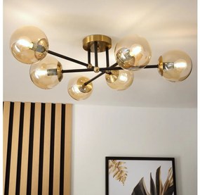 Brilagi - Lampadario da soffitto MALIVA 6xE14/15W/230V dorato