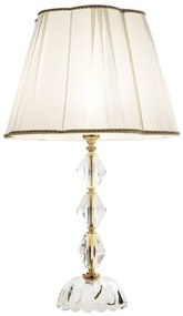 Lampada da tavolo 1 luce E27 - cristallo e vetro BRIGIDA 40x66 cm