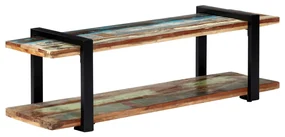 Mobile Porta Tv 130x40x40 Cm İn Legno Massello Di Recupero /