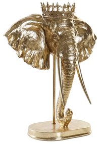 Statua Decorativa DKD Home Decor Elefante Dorato Resina (49 x 26,5 x 57 cm)
