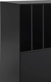 Armadietto nero 120x140x45 cm Platt – Teulat