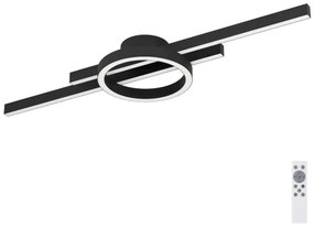 Eglo 900953-Plafoniera LED RGBW dimmerabile AMANDOLO 23,5W/230V nero + +TC