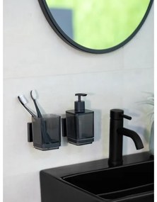 WENKO 71443800 - Bicchiere VACUUM-LOC QUADRO ED 7,5x10 cm nero