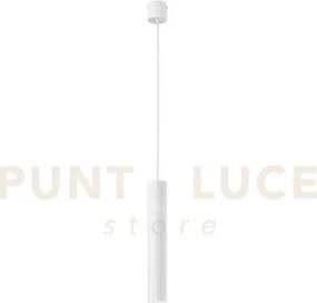 Lampadario a sospensione lord bianca in acciaio e alluminio 1 luce ...
