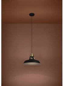 Eglo 390229 - Lampadario a sospensione con filo ESPINARDO 1xE27/40W/230V nero/oro