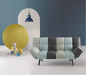 Divano in tessuto PATCHWORK 180 cm trasformabile in letto ELISIR