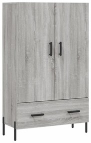 Credenza Grigio Sonoma 69,5x31x115 cm in Legno Multistrato