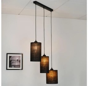 Brilagi - Lampadario a cavo TUBES 3xE27/15W/230V nero