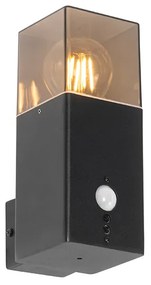 Applique da esterni nera IP44 con sensore di movimento - DENMARK