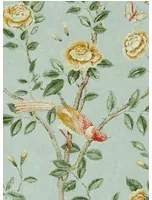 Sanderson Carta da parati Andhara - Sea Glass/ Lemon