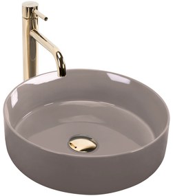 Lavabo da appoggio Rea Sami Beige Shiny