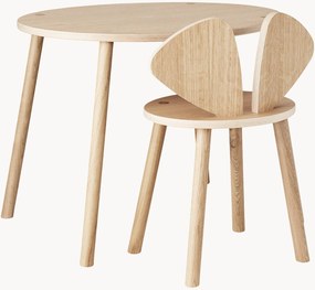 Set di 2 mobili in legno di quercia per bambini Mouse