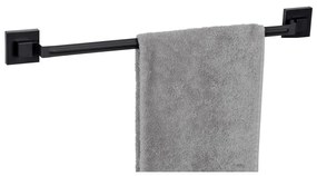 WENKO 71445800 - Barra porta asciugamani VACUUM-LOC QUADRO ED 60,5x6 cm nera