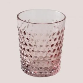 Pack 4 Bicchieri in Vetro da 32 cl Ticris Rosa - Sklum