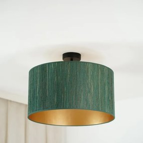 Brilagi - Lampadario a plafone BOSTON ROLLER 1xE27/15W/230V diametro 45 cm verde/oro