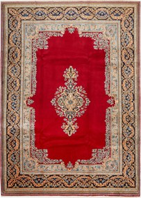 Kerman Tappeto 240 x 330 Rosso (Iran) Annodato A Mano