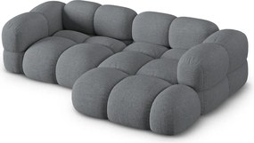 Divano angolare grigio (con penisola a destra/con chaise lounge) Loretto – Cosmopolitan Design