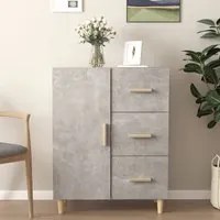 Credenza Grigio Cemento 69,5x34x90 cm in Legno Multistrato 812172