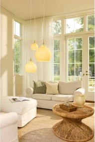 Halo Design 747931 - Lampadario a cavo TOSCANA 1xG9/28W/230V Ø 18 cm beige/ottone