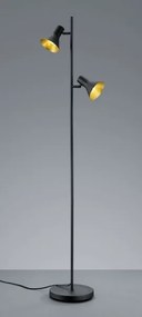 Lampade da terra nina metallo r40162002 nero e oro