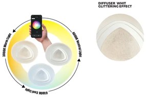 Redo 05-919 - Plafoniera LED dimmerabile GALAX LED/48W/230V bianca + telecomando