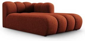 Chaise longue componibile color mattone (con penisola a destra) Lupine – Micadoni Home