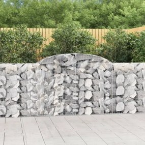 Cesti Gabbioni ad Arco 6 pz 300x30x100/120 cm Ferro Zincato