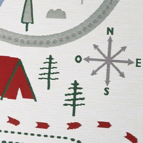 Tappeto per bambini , 123 x 180 cm Little Camper - Nattiot