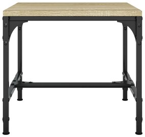 Tavolino rovere sonoma 40x40x35 cm in legno multistrato