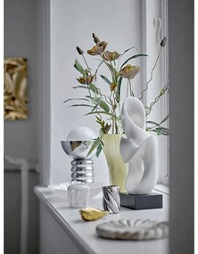 Lampada da tavolo argentata con paralume in vetro (altezza totale 32 cm) Spike – Bloomingville